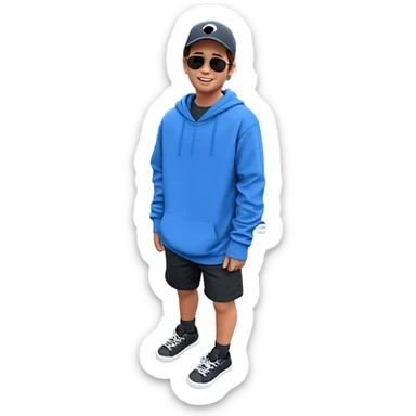 boys hanging out outdoors sticker