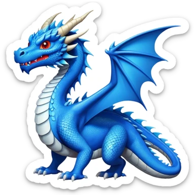 Dragón azul sticker