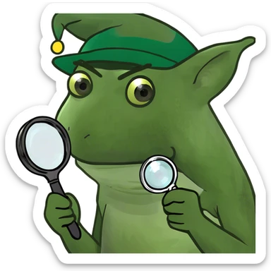 give me an emoji for an elf that looks a little suspicous sticker