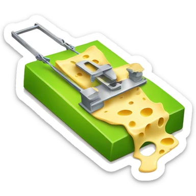 mousetrap but the cheese is replaced with a lime sticker
