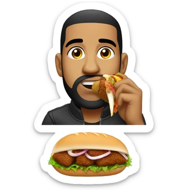 Drake eating kebap sticker