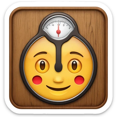 Make a scale in law school emoji symbol in color brown sticker