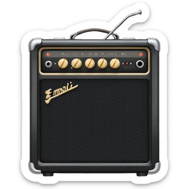 electric guitar amplifier sticker