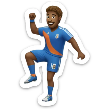 Futbolista bailando sticker