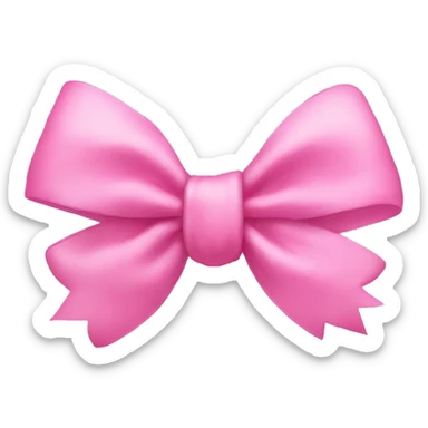 pink bow sticker
