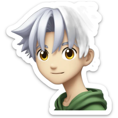 killua from hunterxhunter sticker