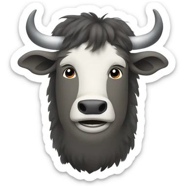 A shaving yak  sticker