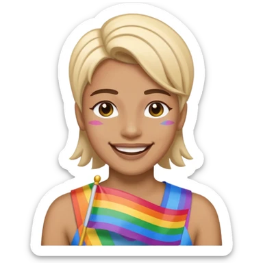 trans character sticker