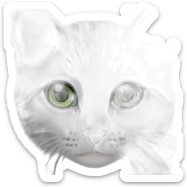 Egyptian Mau cat with green eyes sticker