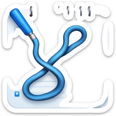 long curling to-do list paper looping up and down like a snake with tiny checkboxes fading into the distance sticker