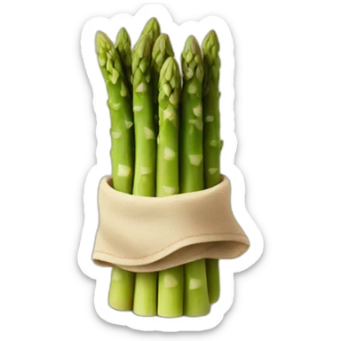 Asparagus in a blanket sticker
