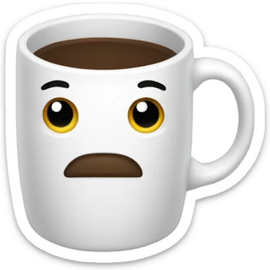 Coffee mug sticker