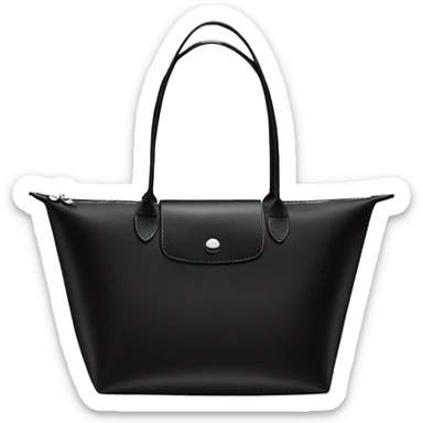 black longchamp tote  sticker