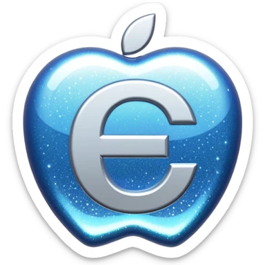 glitter white symbol bank sticker