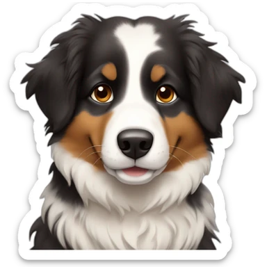 australian sheperd hello sticker