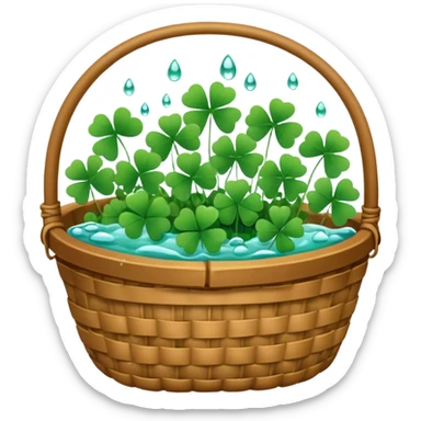 clover grain baskey sticker