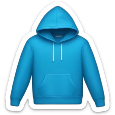 blue hoodie front sticker