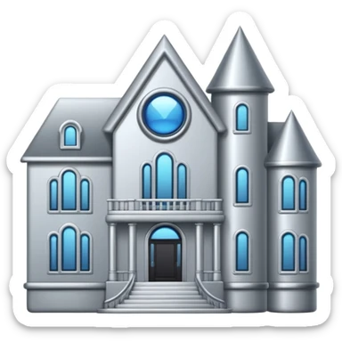 silver mansion emoji sticker