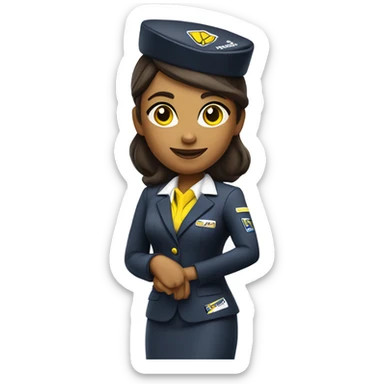 Spirit flight attendant  sticker