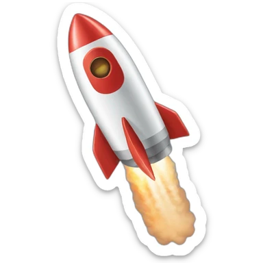 rocket flies sticker