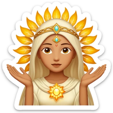 divinidad ancestral de luz sticker