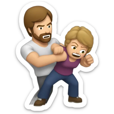 chuck norris punching his grandma sticker