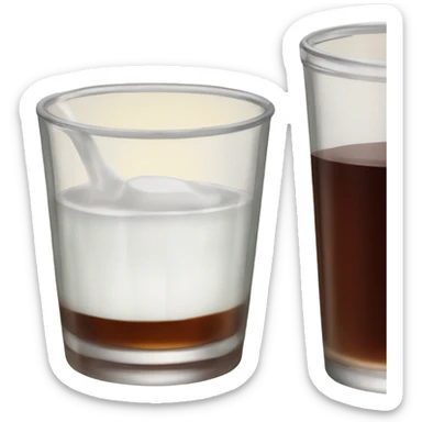 Drink syrup in a glass sticker
