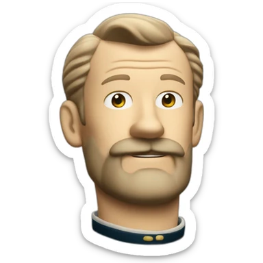 Captain Archibald Haddock tintin sticker