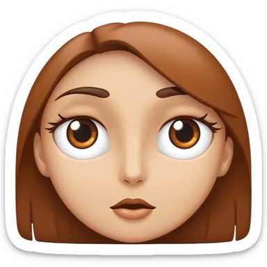 Admiring eyes with love sticker