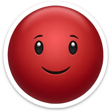 Cery dark Red point without face sticker