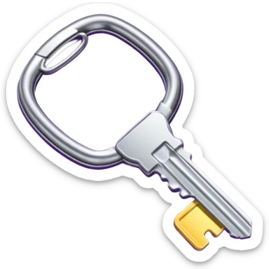 Purple car key sticker