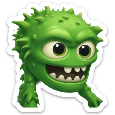 green swamp monster sticker