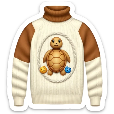 Turtleneck sweater sticker
