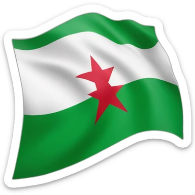 Drapeau Algérie mélanger avec drapeau togo sticker