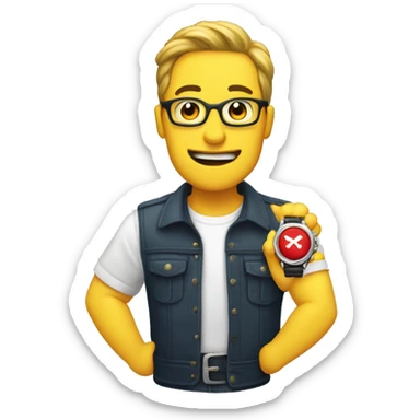 youtube special badge, wristwatch, grade sticker