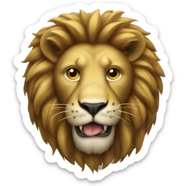 billiard lion
 sticker