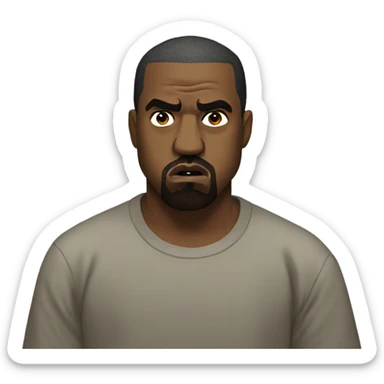 kanye west angry sticker