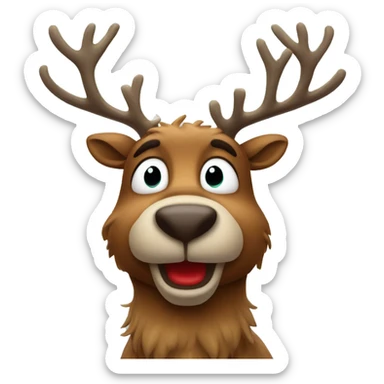 Red Nosed Reindeer sticker