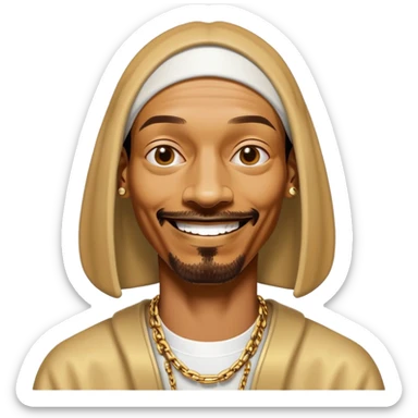 ￼ Snoop Doggy Dogg laughing sticker
