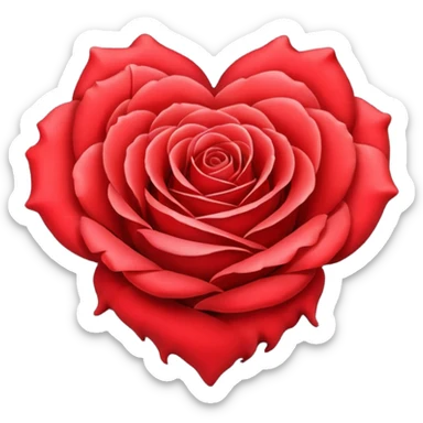 heart of rose sticker