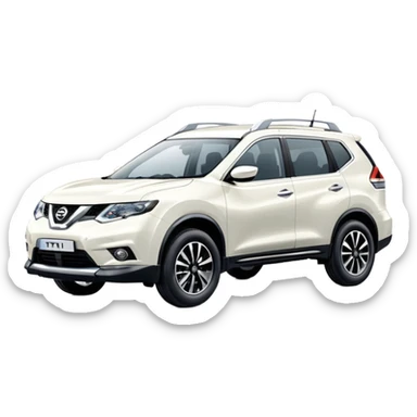 White Nissan Xtrail 2019 sticker