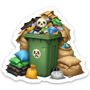 Garbage Trash sticker