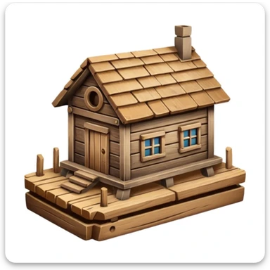 A house on nail sticker