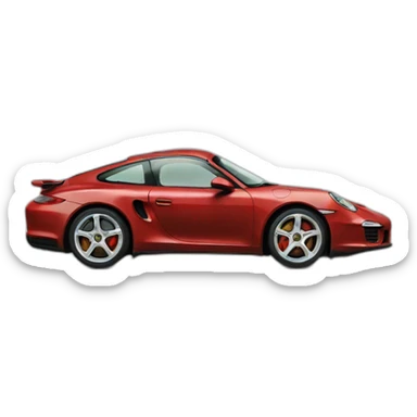 porche car sticker