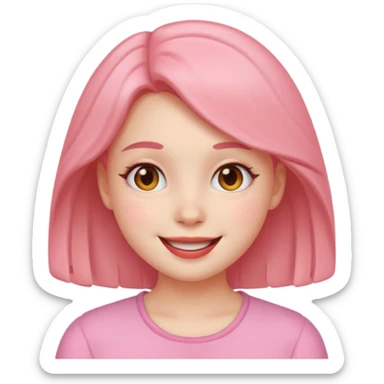 “Emoji girl, soft girl aesthetic sticker