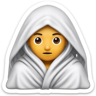 under a blanket in gaming mode sticker