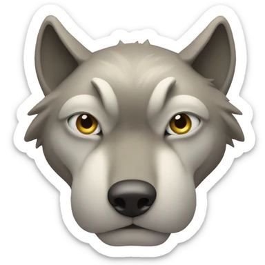 Three headed wolf sticker