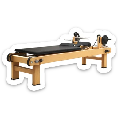 Pilates reformer machine wooden  sticker