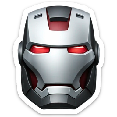 war machine in ironman3 face sticker
