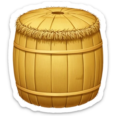 Hay bale ride sticker